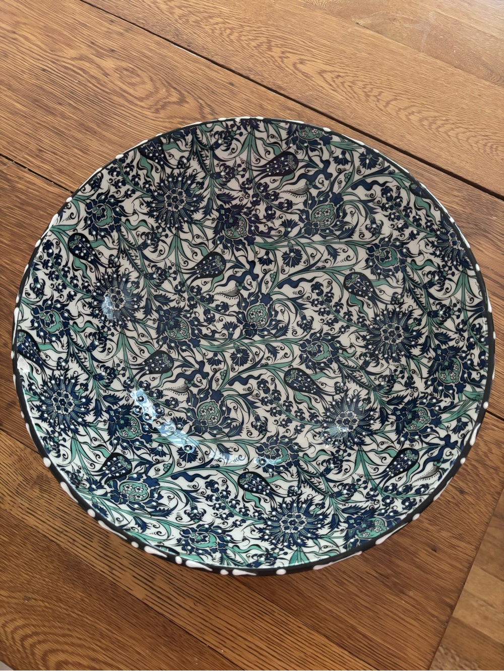 Nakkas Ceramic Serving Bowl hand Painted in Turkey